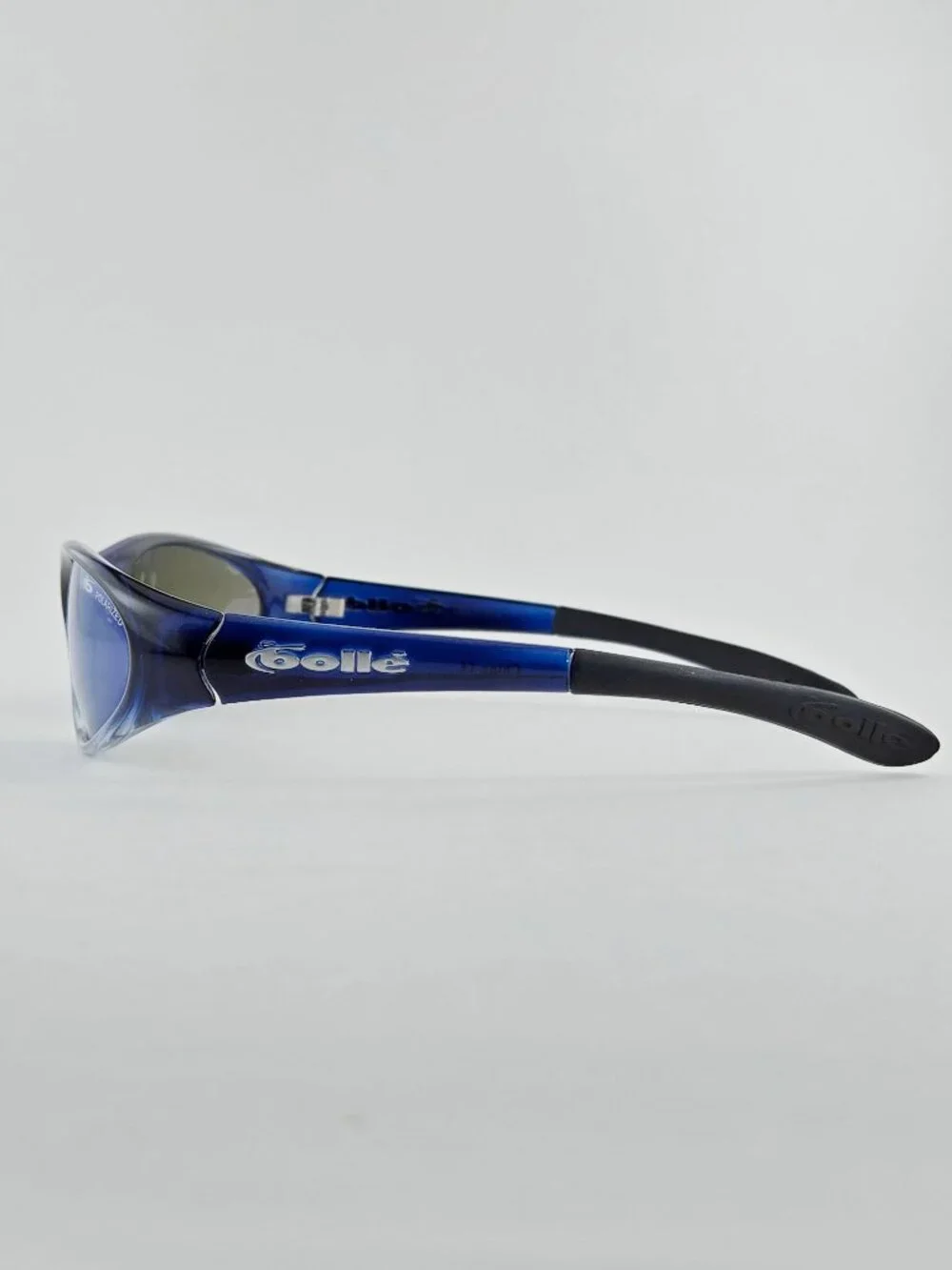 Bolle Swisher Vintage Blue Wrap Polarized Sunglasses